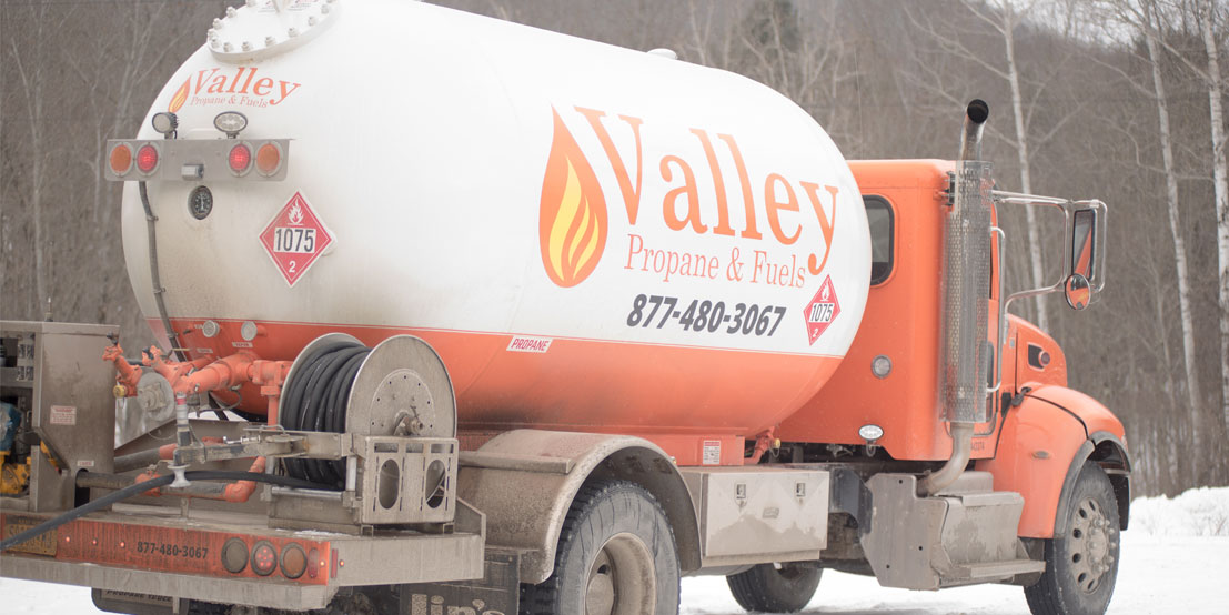 Valley Fuels Propane Delivery Truck in Western New York