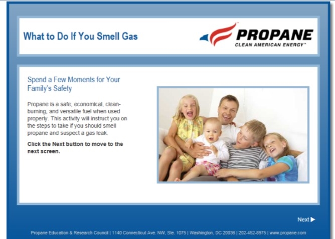 what to do if you smell gas